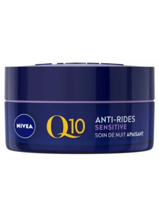 Nivea Q10 Anti-Wrinkle Sensitive Soothing Night Care 50 ml - Image 1